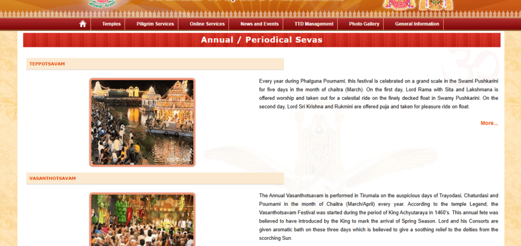 TTD Periodical Seva Pavithrotsavam: A Complete Guide to Sevas, Timings 2026 1 Periodical Seva Pavithrosthavam